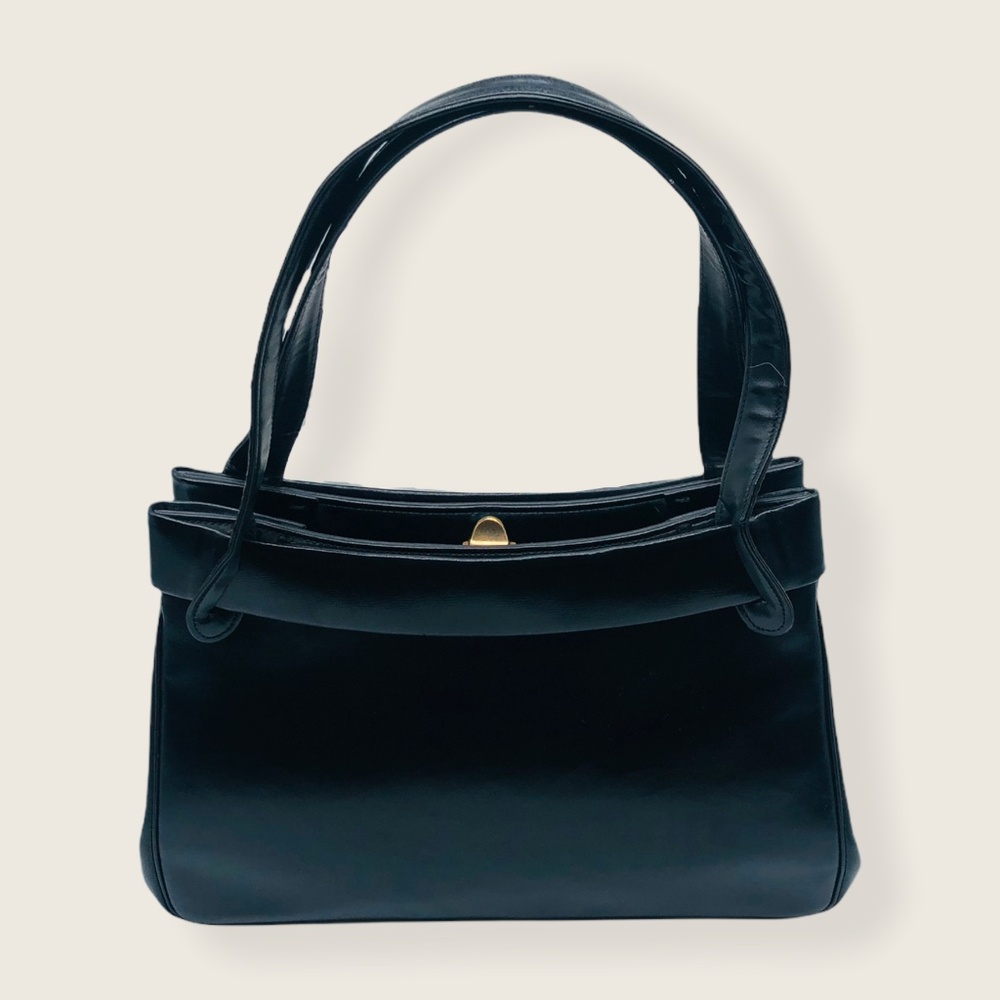Vintage Black Leather Purse